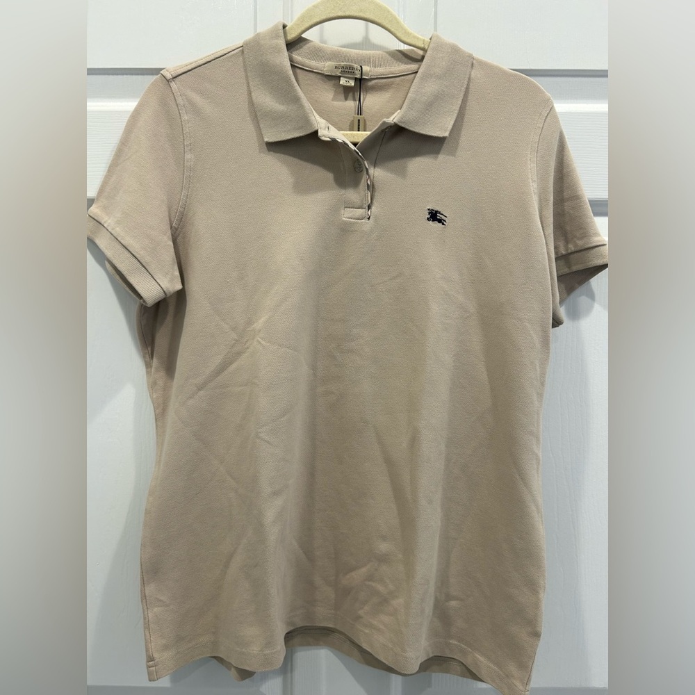 ☀️HOST PICK☀️Burberry golf Beige Polo Shirt NWT - Picture 2 of 6